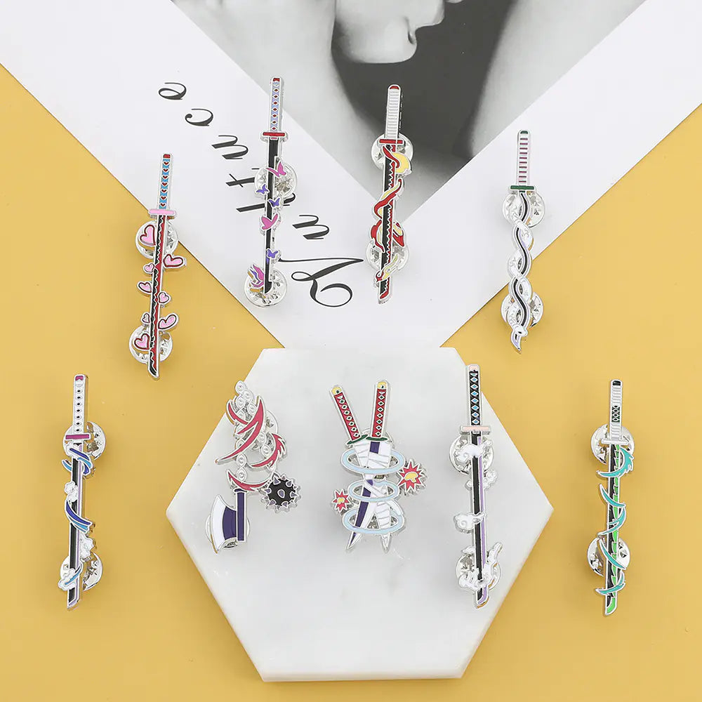 Demon Slayer Series Metal Pin Badge Gift Accessory