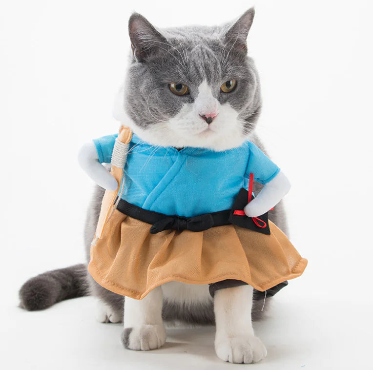 Samurai Pet Apparel for Cats and Dogs