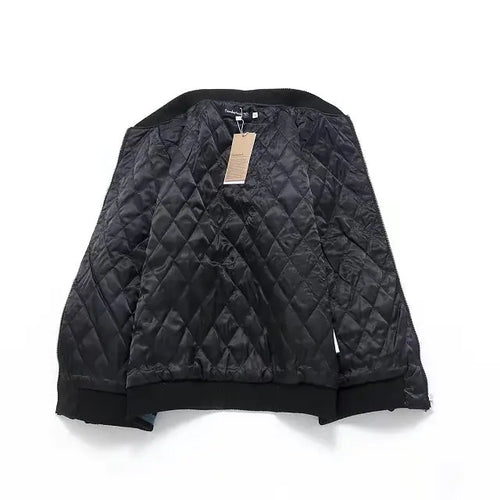 Embroidered Koi Short Baseball Jacket