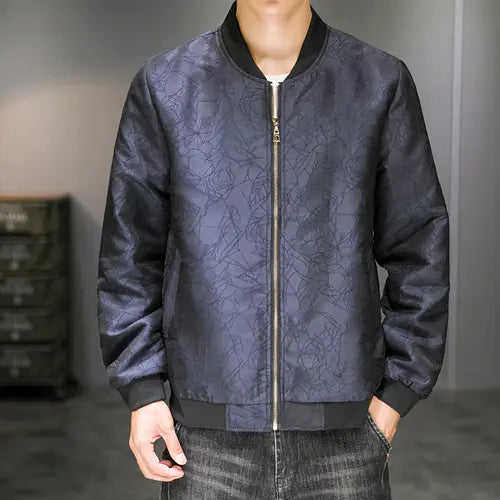 Men's Embroidered Jacquard Autumn Fashion Jacket