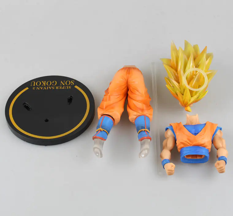 Wolf Pack Anime Figure, Eco-Friendly Material, Super Saiyan Model