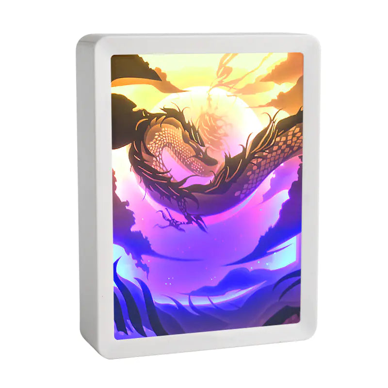 Chinese Style Anime Night Light - 3D Dragon Shadow Lamp