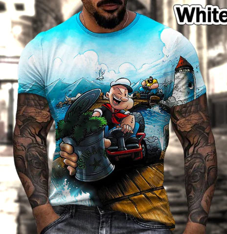Men's Oversized Retro Short Sleeve Summer T-Shirt