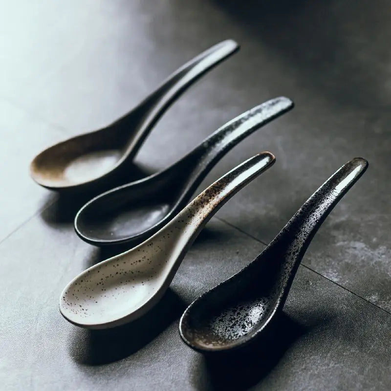 Ceramic Spoon for Ramen Instant Noodles