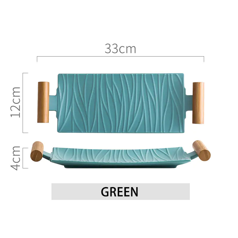 Binaural Sushi Plate - Creative Rectangular Design