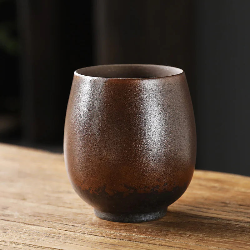 Retro Ceramic Fambé Tea Cup