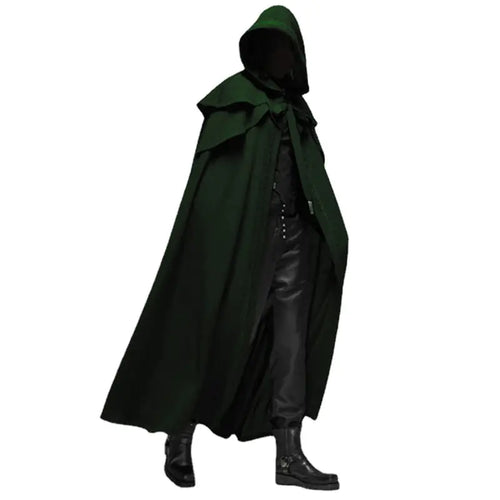 Samurai Wizard Hooded Cape Cloak Costume