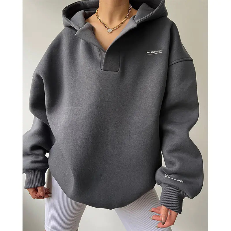 Autumn Harajuku Slim Fit Casual Printed Hoodie Tops