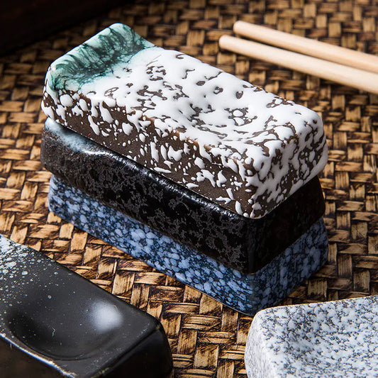 Creative Japanese Ceramic Chopsticks Rack for Home