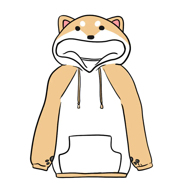Shibu Inu Themed Hoodie for Pets - Anime Sweatshirt