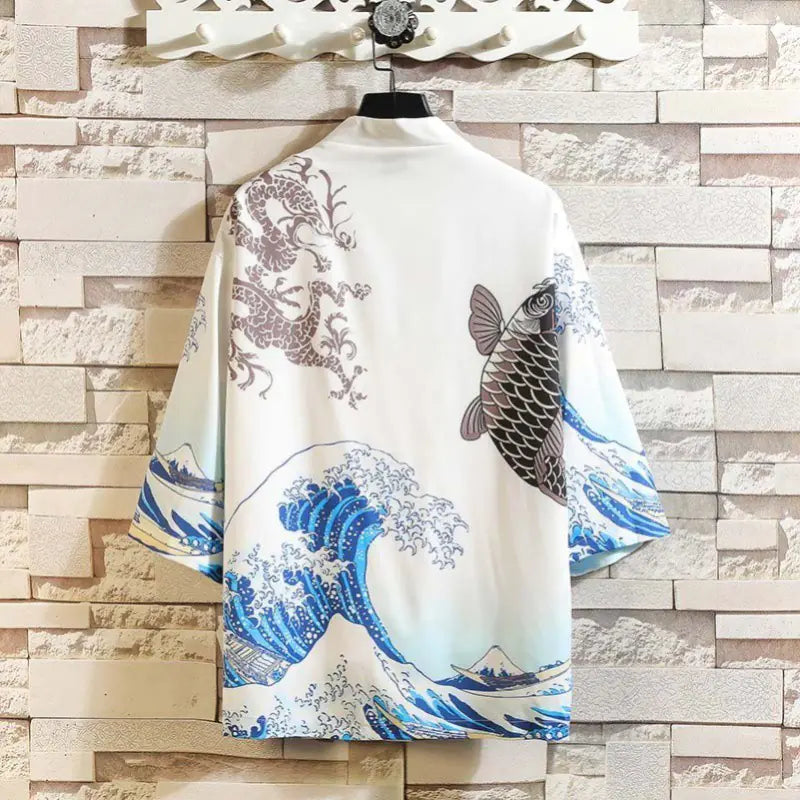 Japanese Style Three-Quarter Sleeve Kimono Jacket