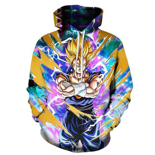 3D Printed Dragon Ball Couple Hoodie for Women