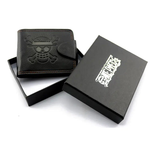 One Piece Anime Wallet - Luffy Skull Design (Short)