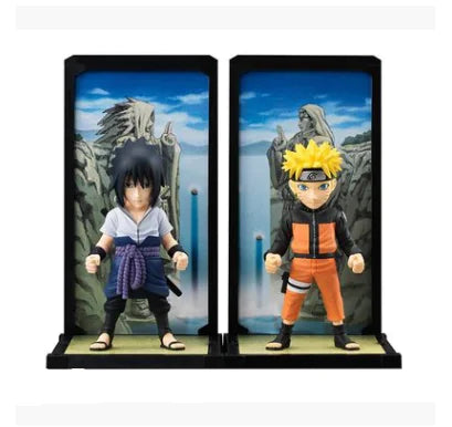 Bandai Tamashii Nations Buddies  NARUTO UZUMAKI and UCHIHA SASUKE ,Anime Figurine Display, Collectible Statue Decor