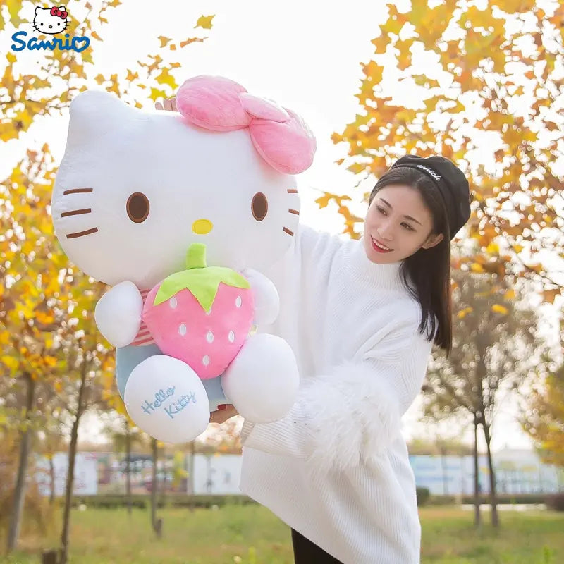 Sanrio Kawaii Hello Kitty Plush Toy Pillow Doll