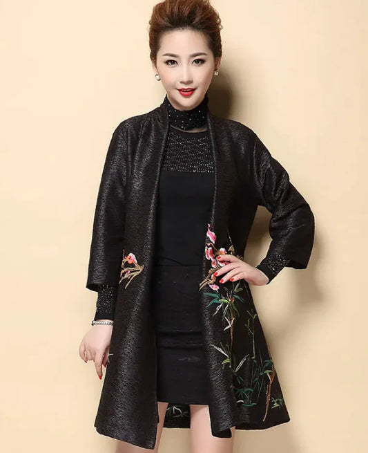 Embroidered Jacket Cardigan