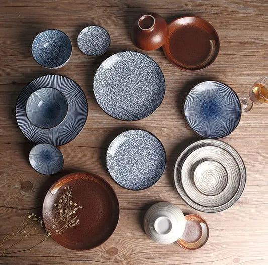 Japanese Ceramic Plates for Sushi and Snacks