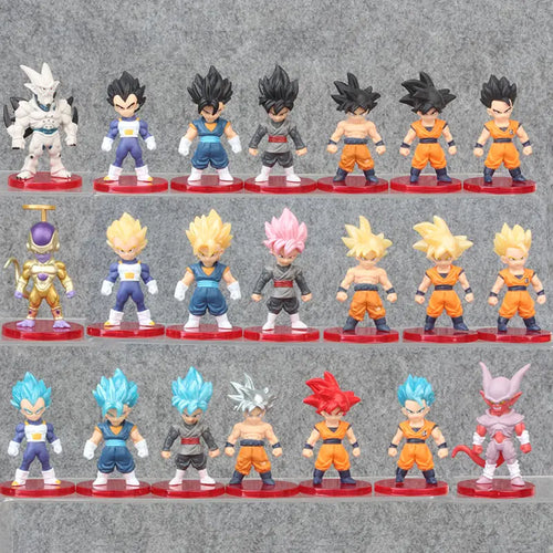Dragon Ball Q Version Figures: Goku, Vegeta, Frieza Models