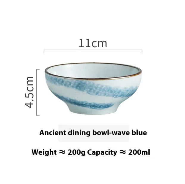 Personality Retro Ceramic Rice Bowl