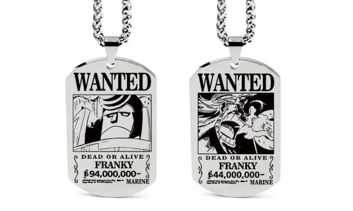 One Piece Inspired Necklace Pendant with Keychain