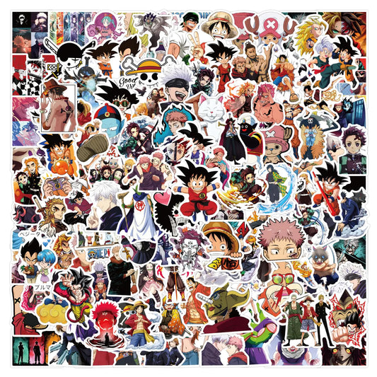 200Pcs Kids Anime Stickers Mixed PackCartoon Characters Stickers Movie Decorative Sticker for Kids Teens Adults Waterproof Stickers for Water Bottle Laptop
