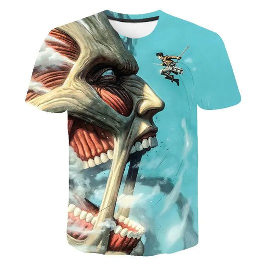 Attack On Titan 3D Digital Print Graphic T-Shirt