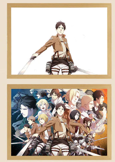 Eren Levi Attack on Titan Light Painting Night Lamp