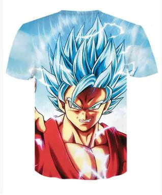 Men's 3D Dragon Ball Super Saiyan Graphic Short Sleeve