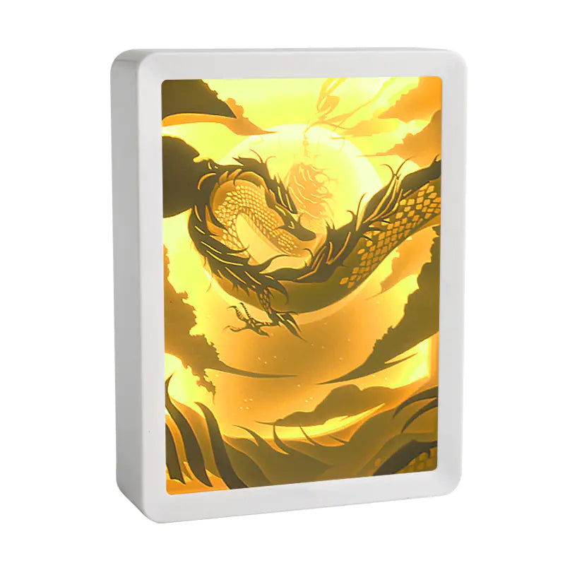 Chinese Style Anime Night Light - 3D Dragon Shadow Lamp
