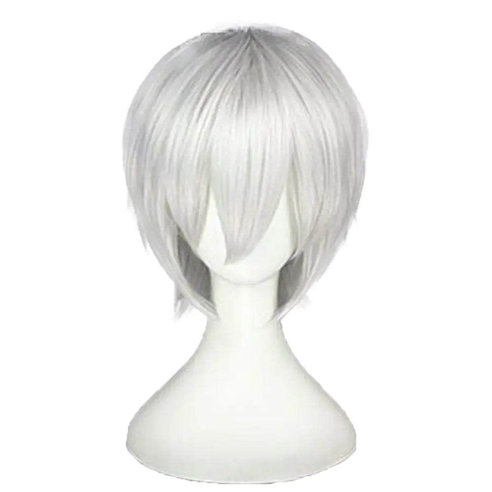 Anime Cosplay Short Silver Wig
