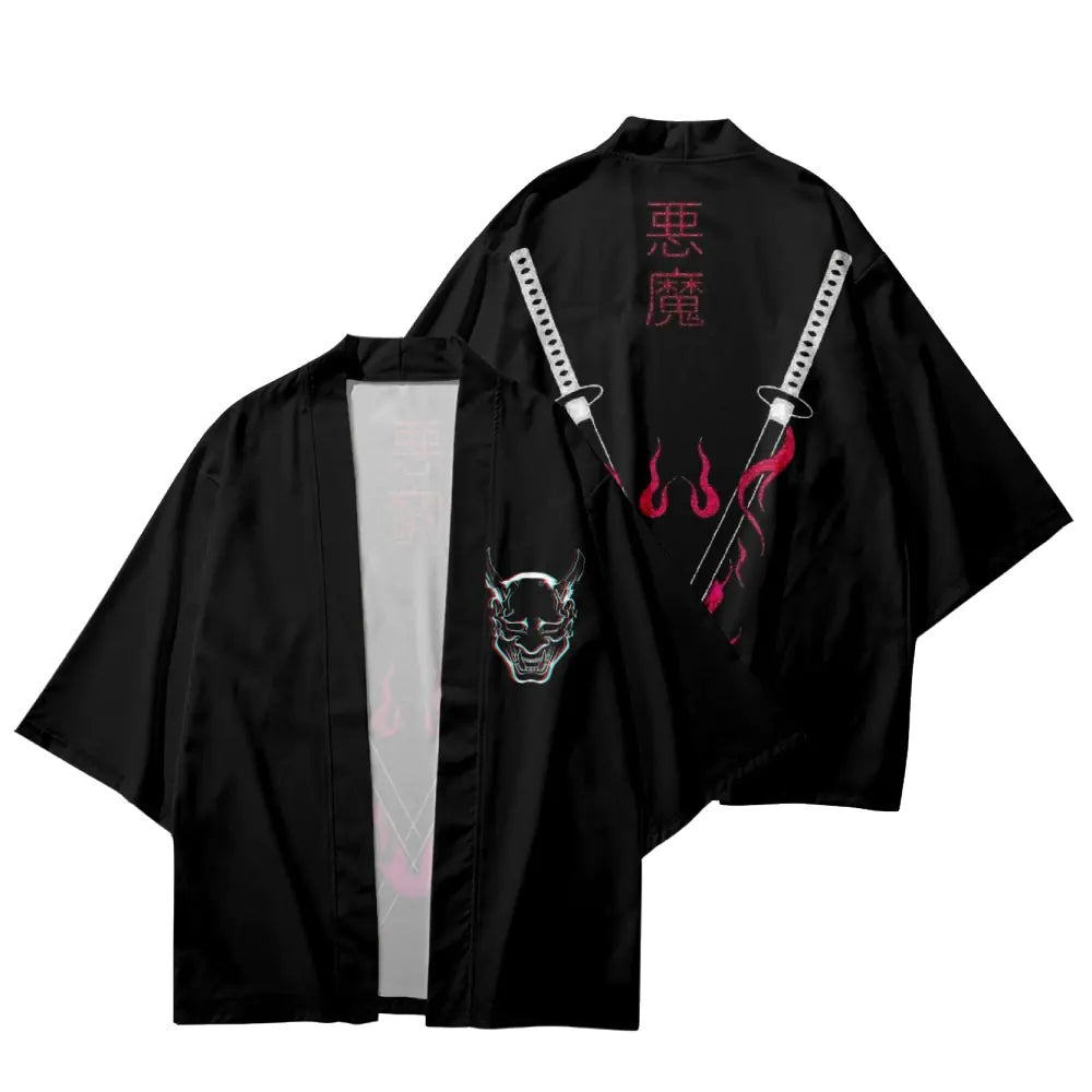 2023 Japanese Ukiyo-e Style Kimono Cardigan Shirt