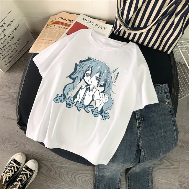 Anime Cartoon Characters Harajuku Casual T-Shirt