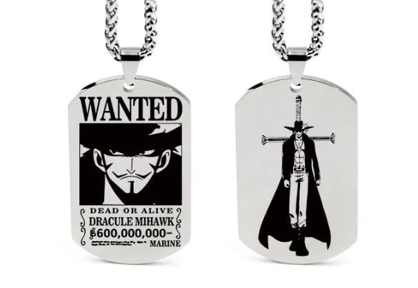 One Piece Inspired Necklace Pendant with Keychain