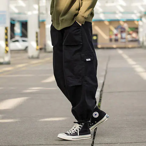 Japanese Street Style Unisex Cargo Jogger Pants