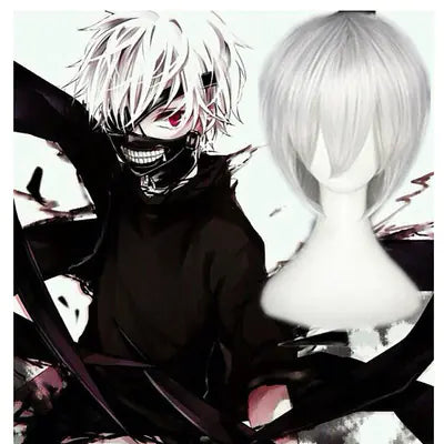Anime Cosplay Short Silver Wig