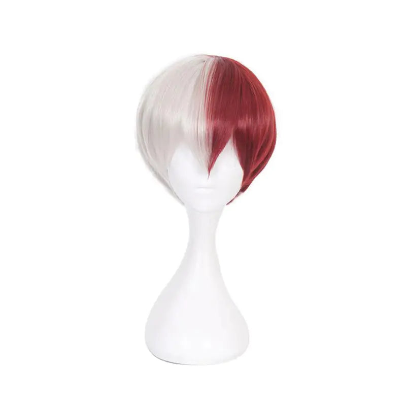 My Hero Academia Anime Wig - Red and White Gradient