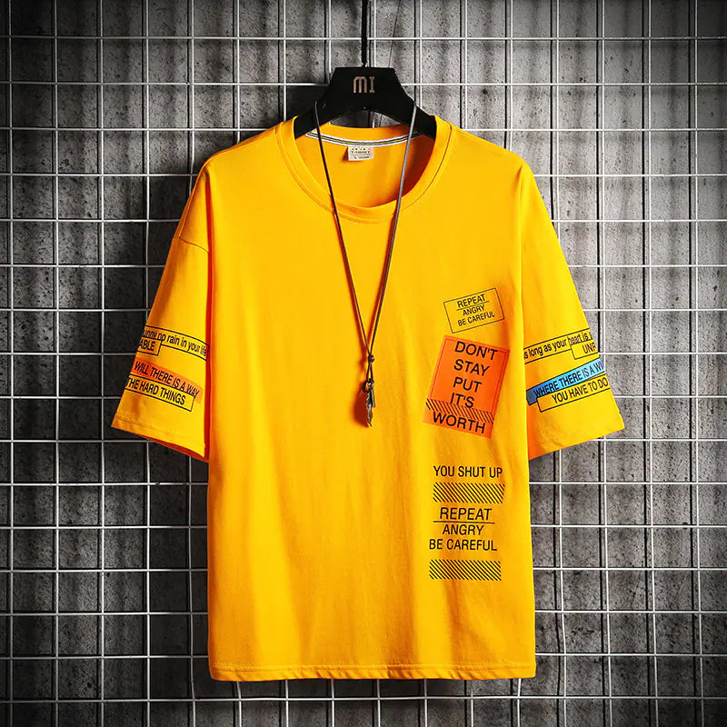 Men's Casual Loose Fit T-Shirt - Summer 2020 Style