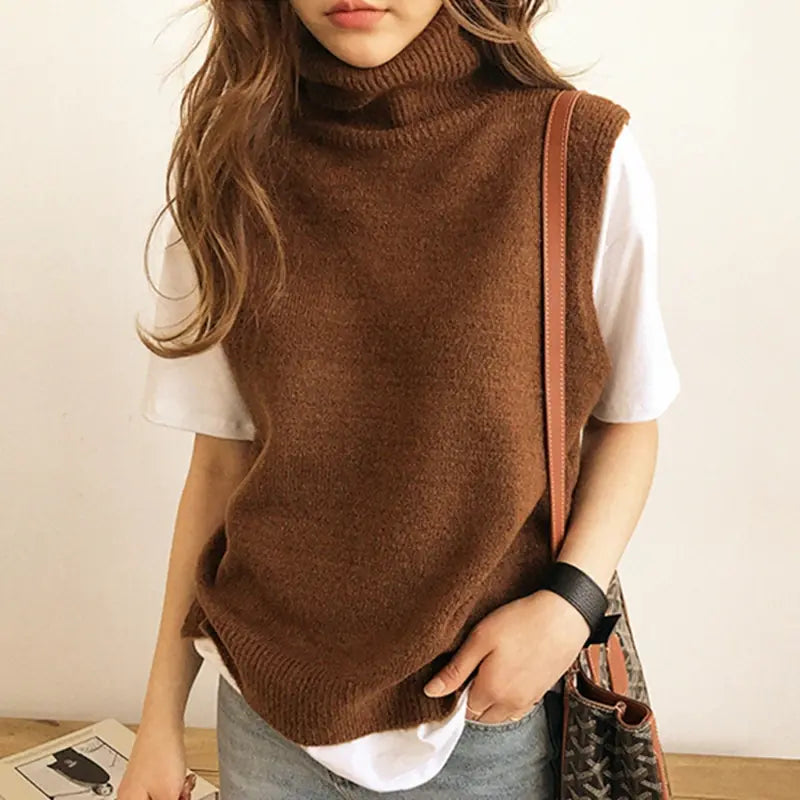 Super Large Harajuku Anime Knit Vest Fashion