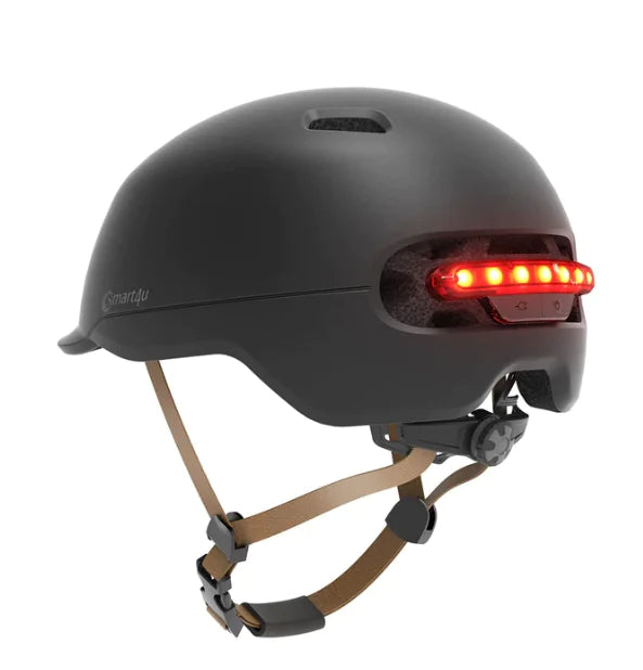 LED Helmet with Automatic Brake Light for E-Bikes
