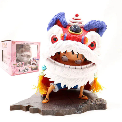 One Piece Luffy Lion Dance GK Figure (Boxed Collectible)