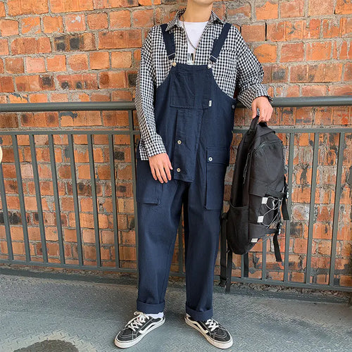 Loose Japanese Overalls Jumpsuit