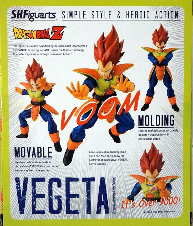 Dragon Ball Z S.H.Figuarts Super Saiyan Vegeta Anime Figurine Model Collection