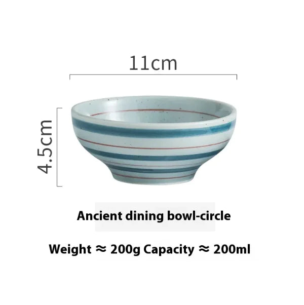 Personality Retro Ceramic Rice Bowl