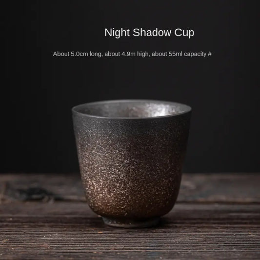 Japanese Iron Glaze Ceramic Tea Cup