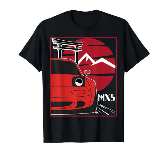 Kawaii MX-5 NA Red Japanese 90s Tuning Racing Sports Car T-Shirt