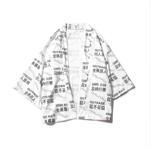 Vintage Hanfu Couples Cardigan with Three-Quarter Sleeves