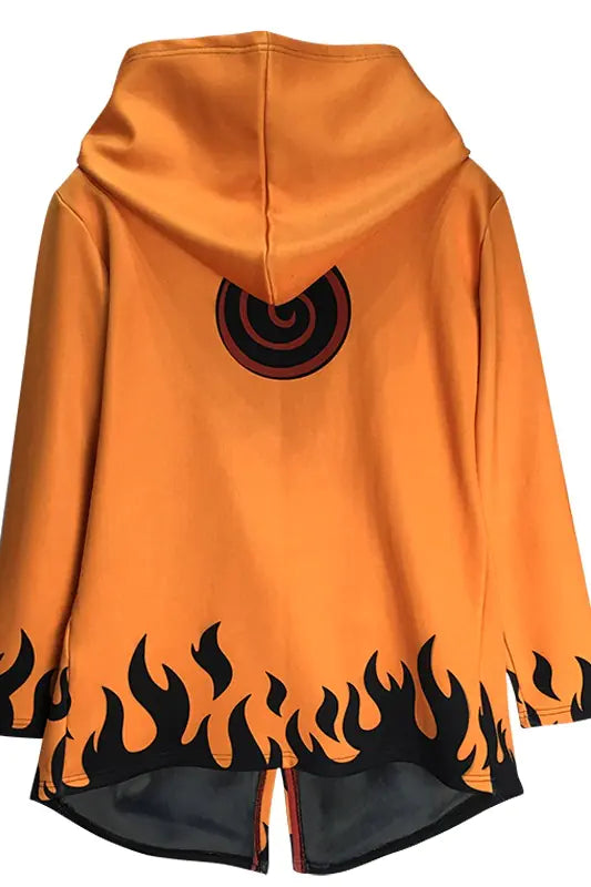 Naruto Windbreaker Coat for Students, Anime Style