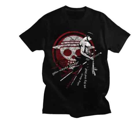 Japanese Oni Samurai Drip T-Shirt (One Piece)