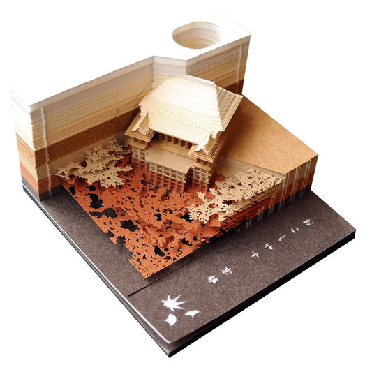 3D Paper Carving Tree House & Castle Calendar