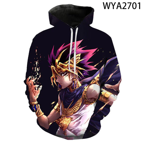 3D Digital Print Yu-Gi-Oh Hooded Sweatshirt (Unisex)